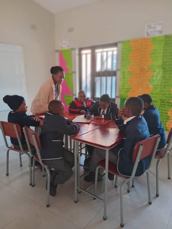Learners participating in group work