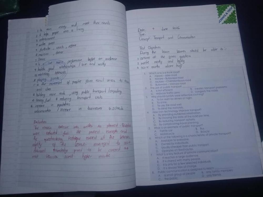 Assessment activities